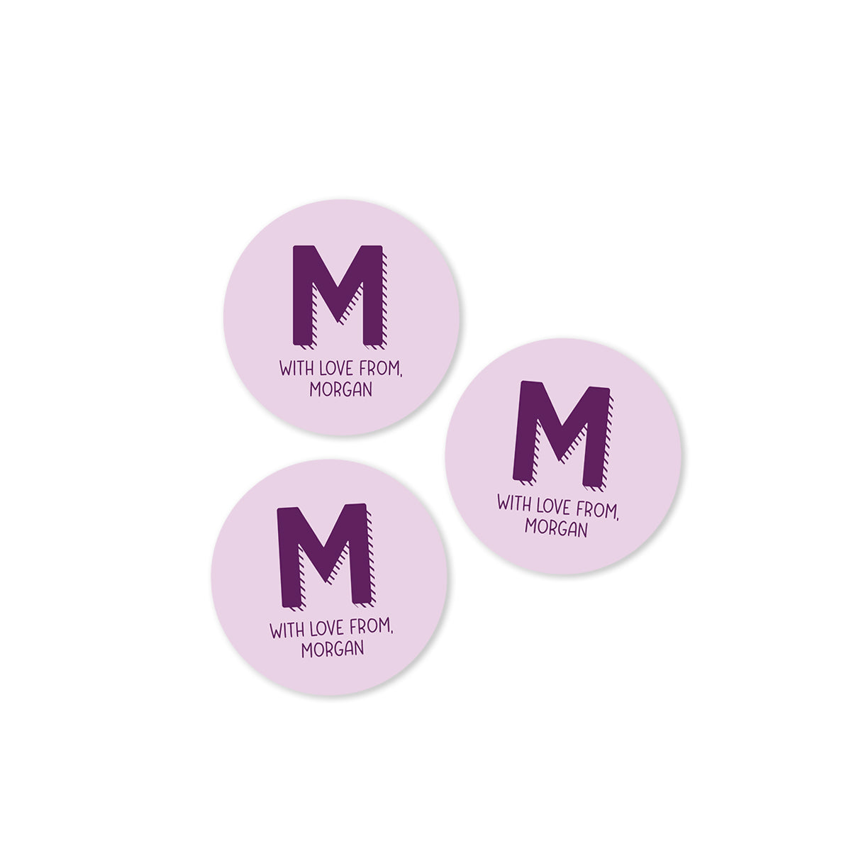 Initial Family Stickers