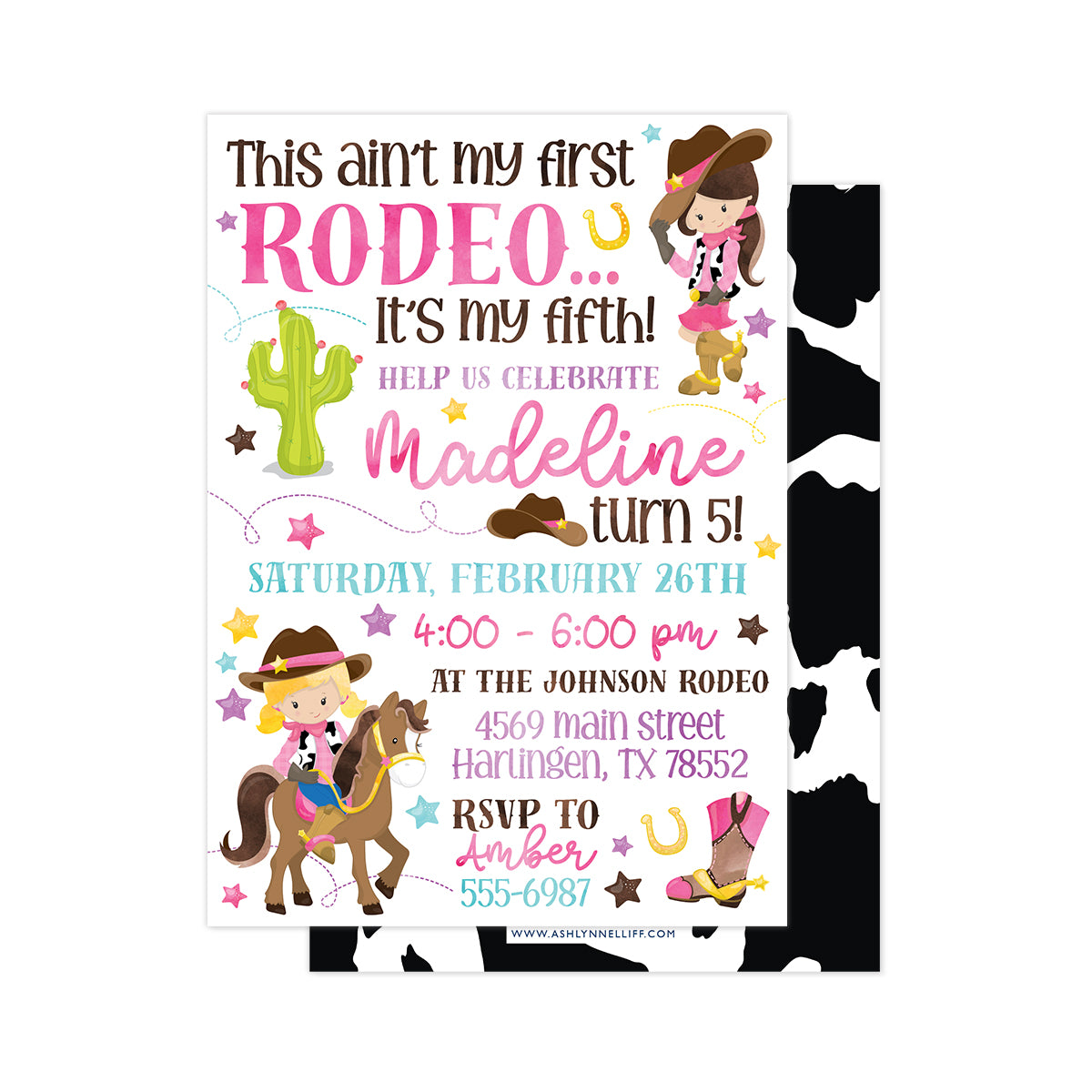 This Ain't My First Rodeo (Girl) Party Invitation