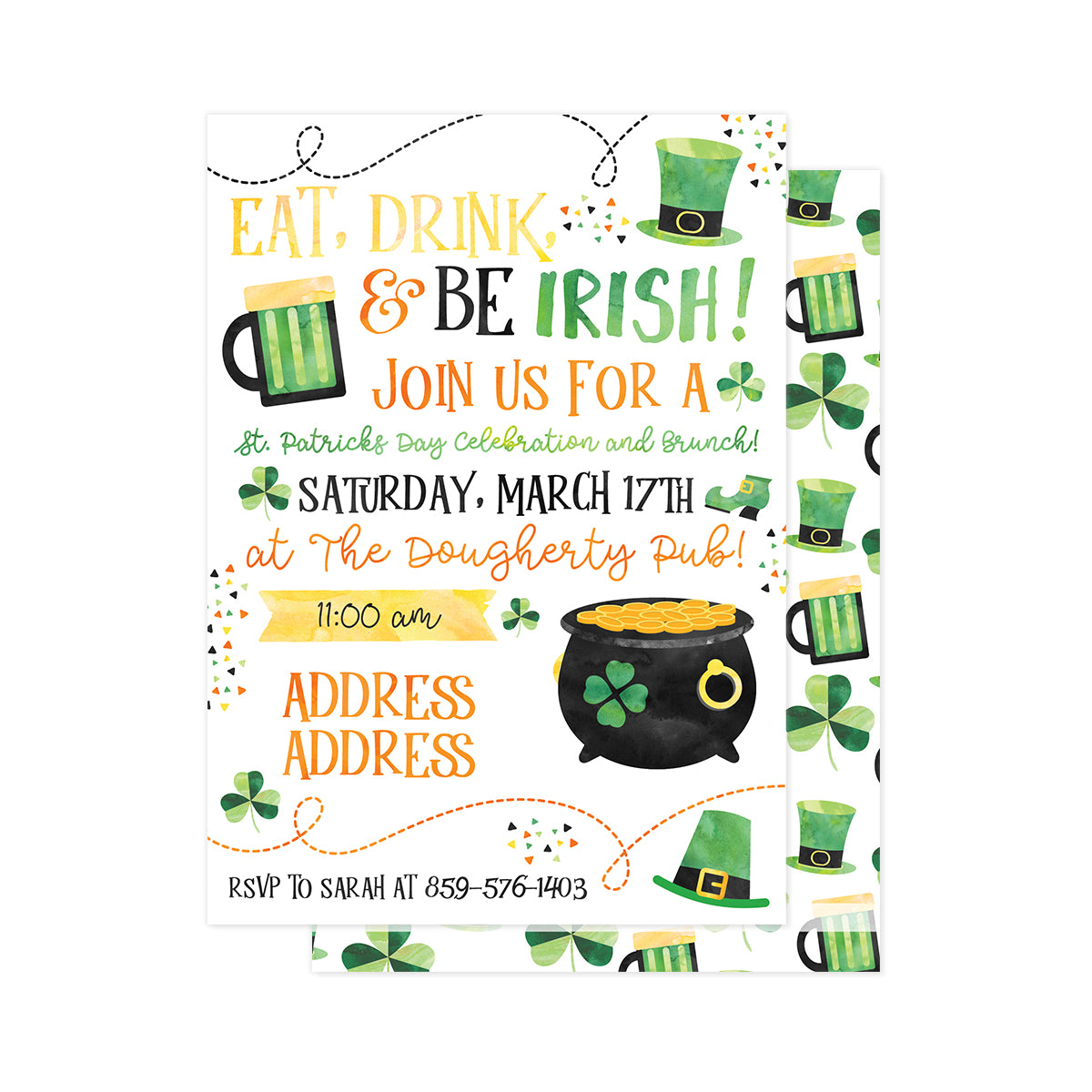 St. Patricks Day Party Invitation
