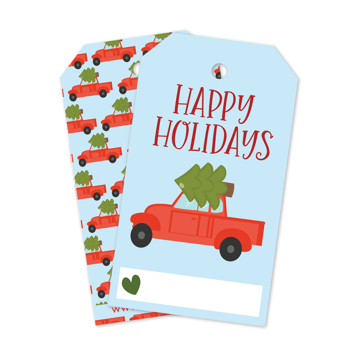 Christmas Truck Gift Tags