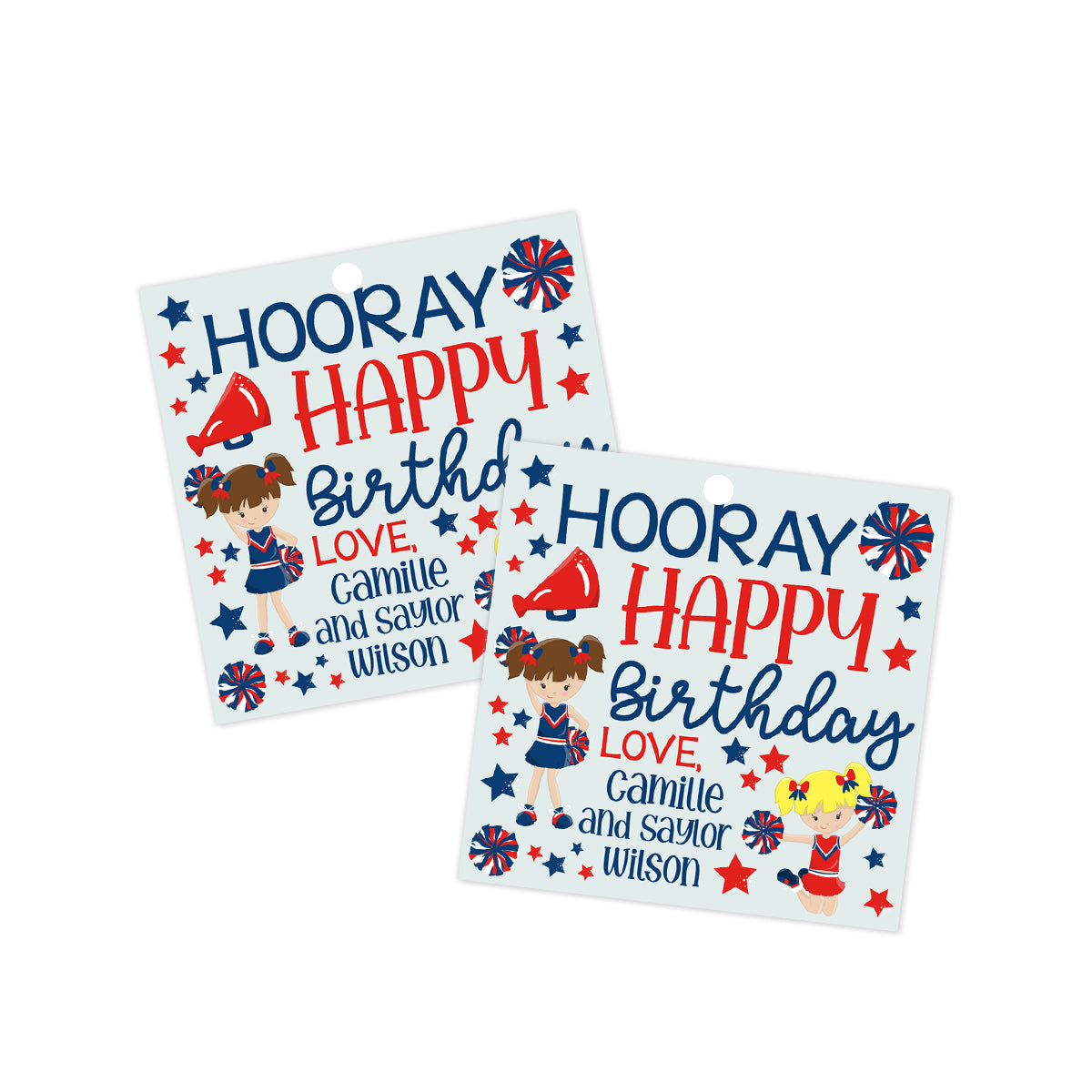Cheerleader Gift Tag