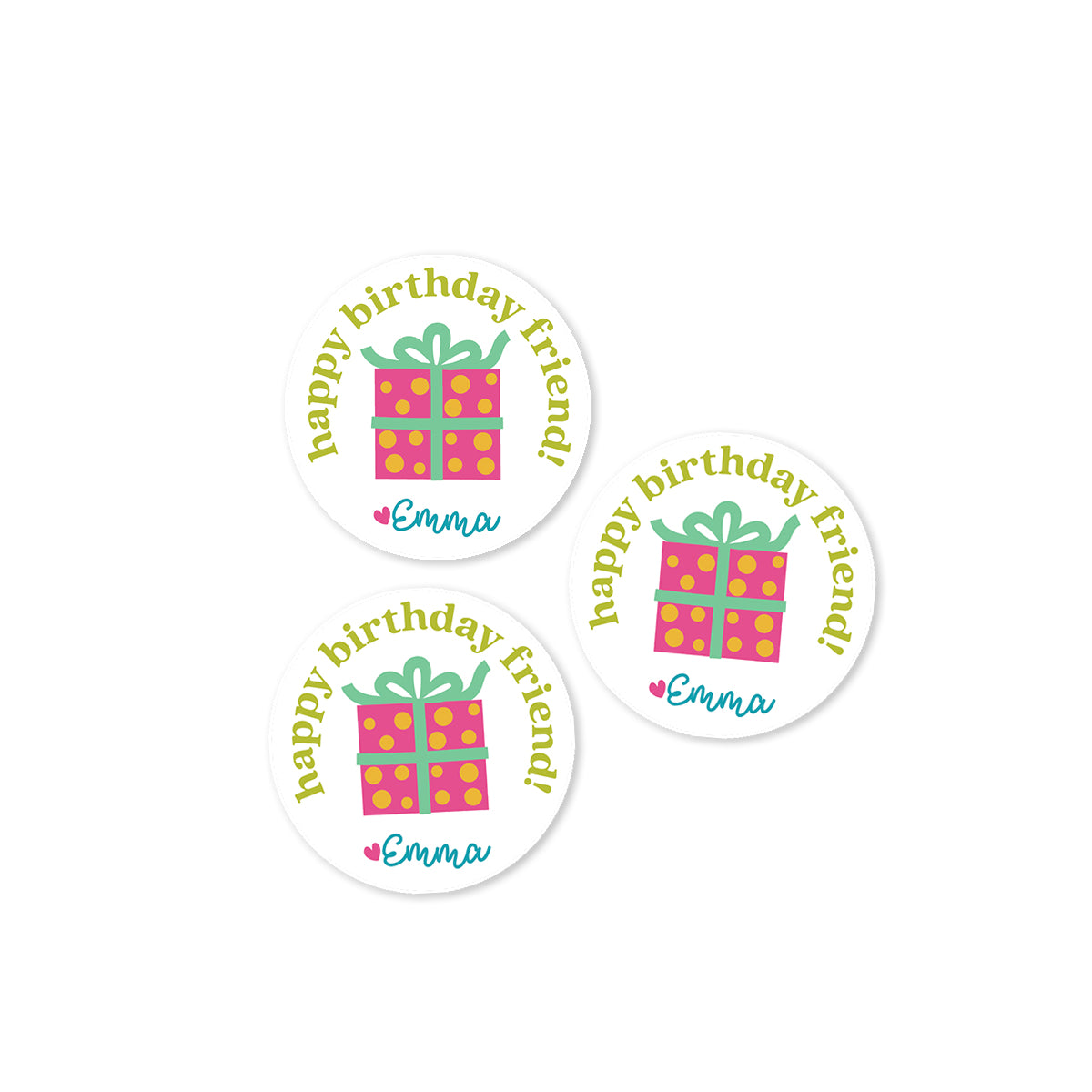 Colorful Birthday Stickers