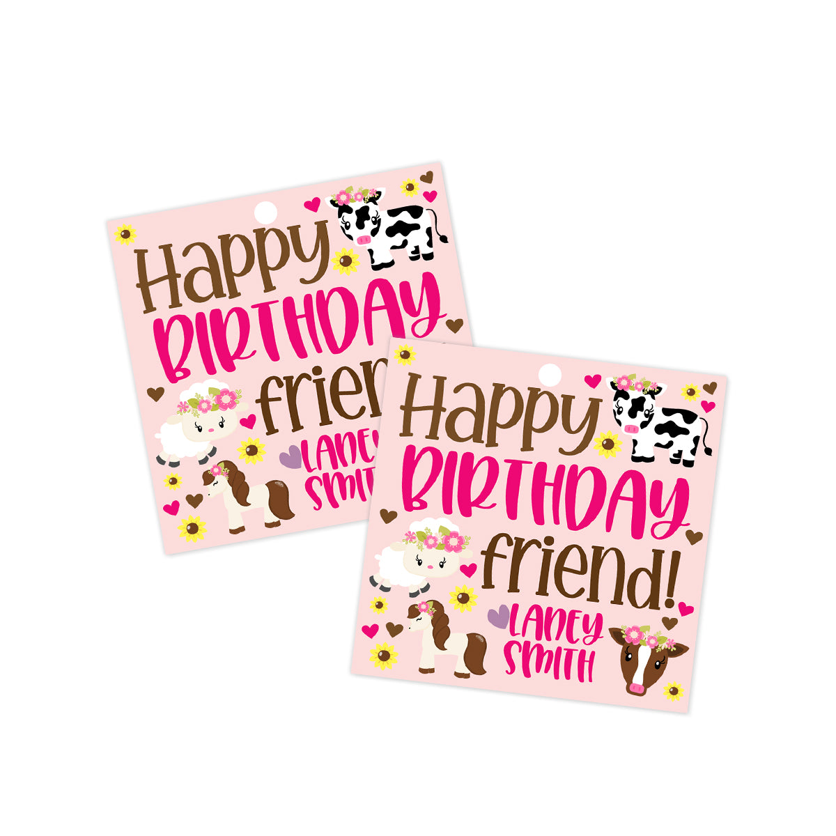 Girly Farmhouse Gift Tag