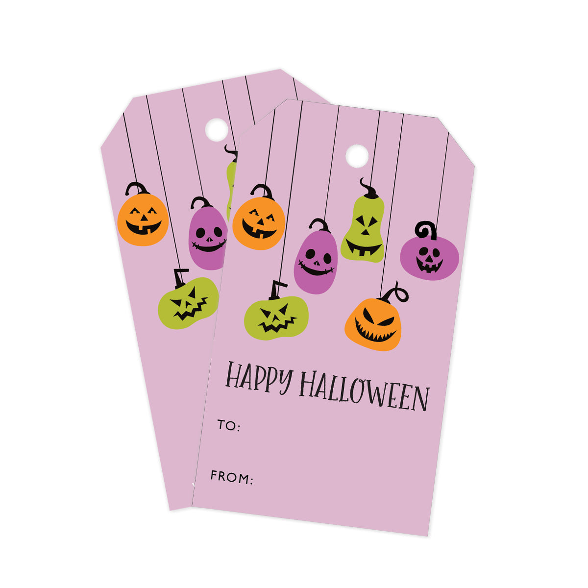 Hanging Pumpkin Gift Tags