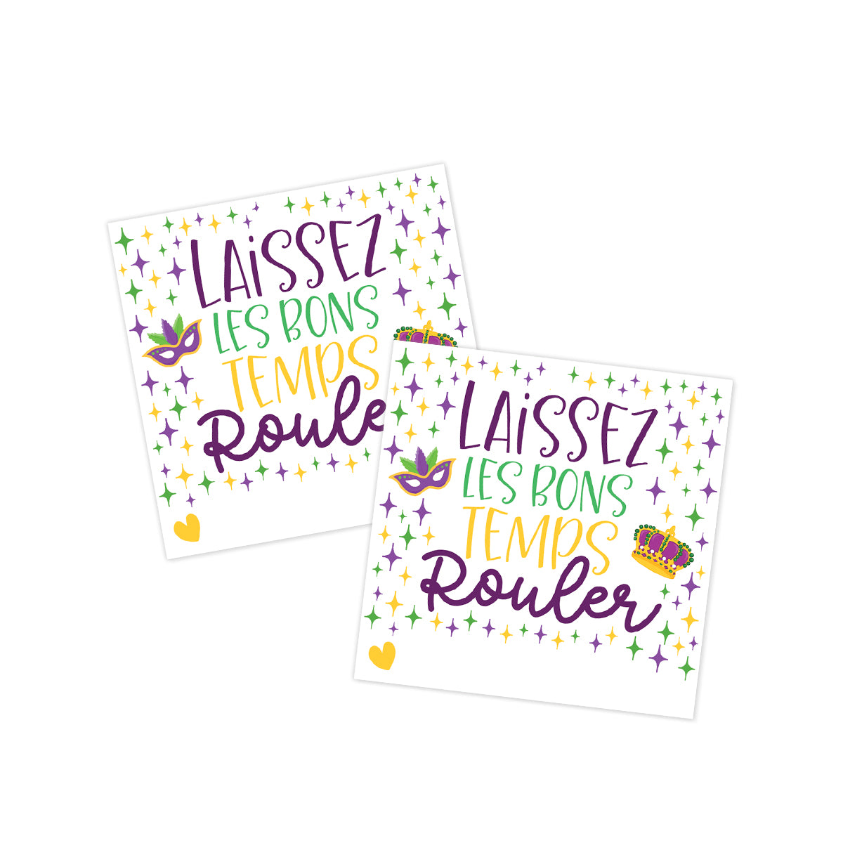 Laissez Les Bons Temps Rouler (Mardi Gras) Gift Tag