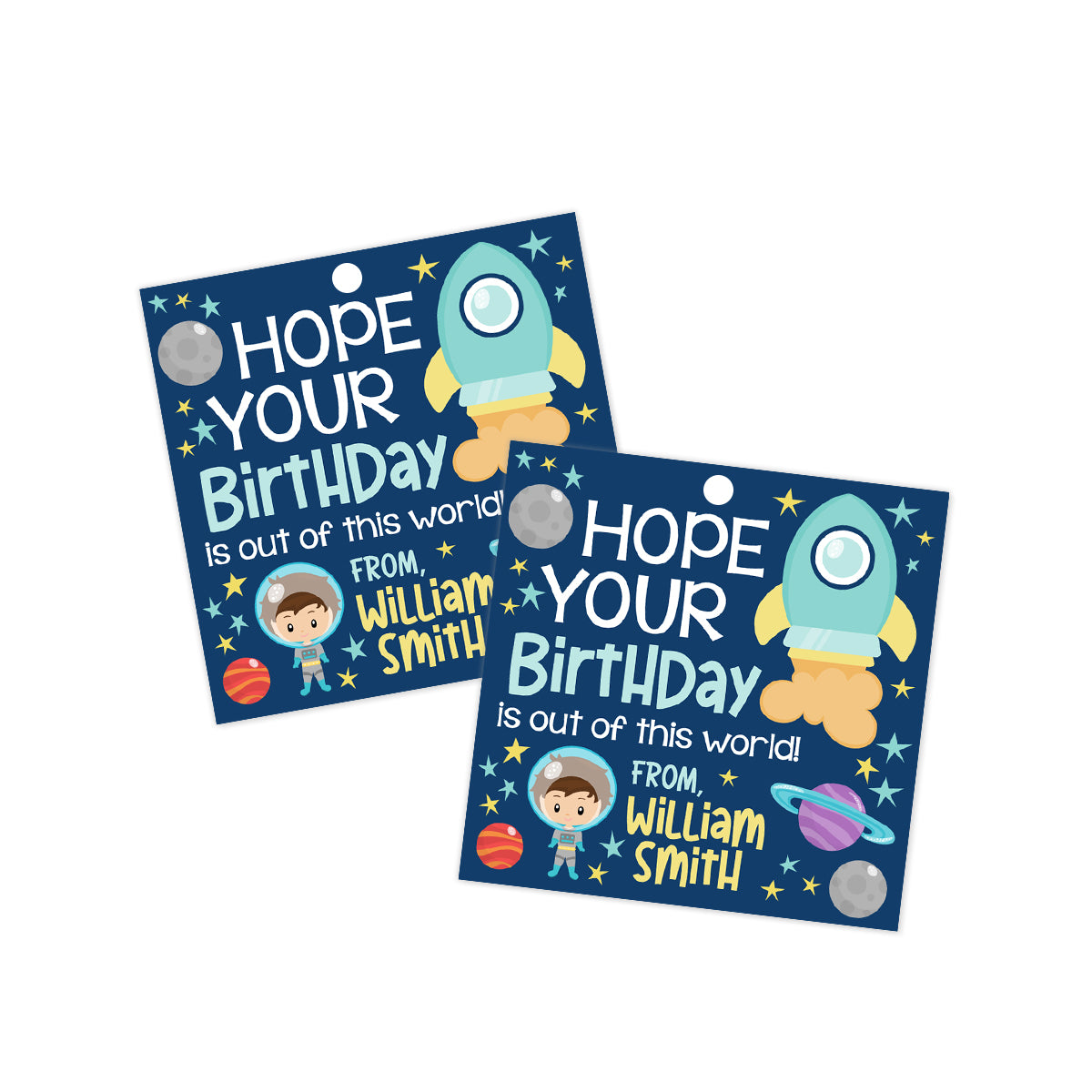 Outer Space Gift Tag