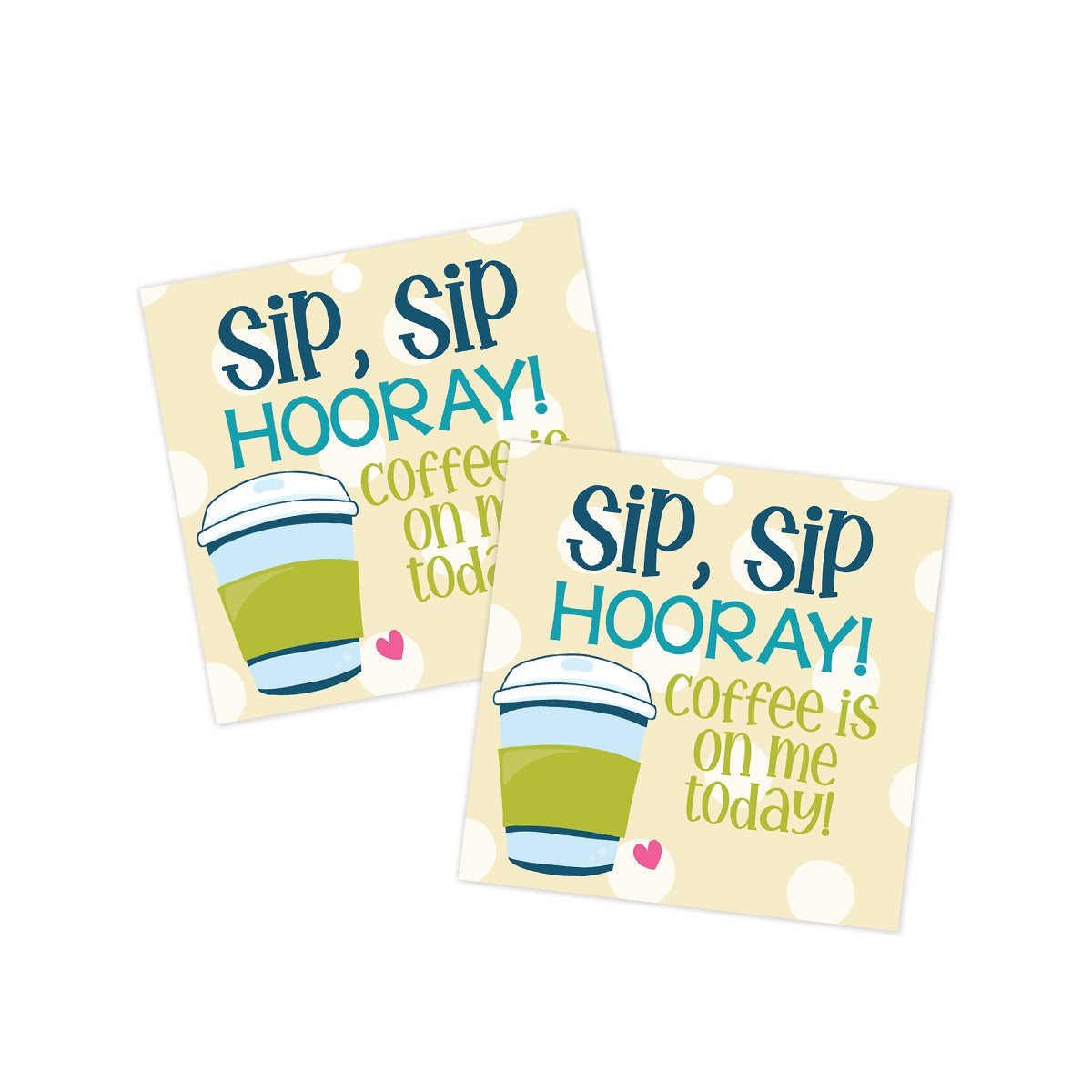 Sip, Sip, Hooray! Gift Tag