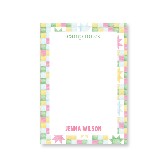 Camp Notes Pink No. 2 Notepad