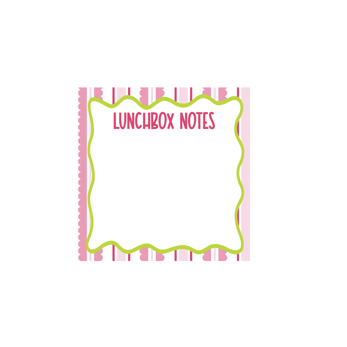 Scallop & Stripes Lunchbox Notes