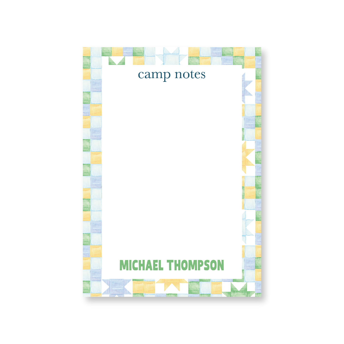 Camp Notes Blue No. 2 Notepad