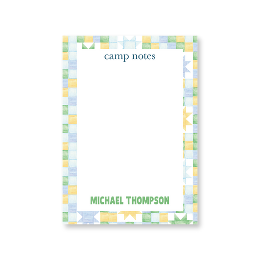 Camp Notes Blue No. 2 Notepad