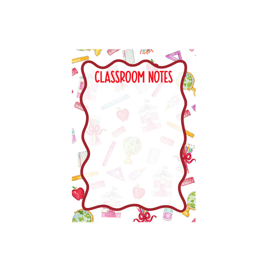 Teacher Supplies Notepad