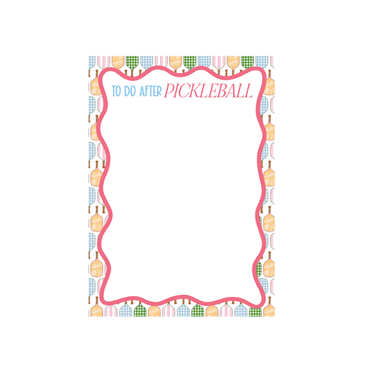To-Do After Pickleball Notepad