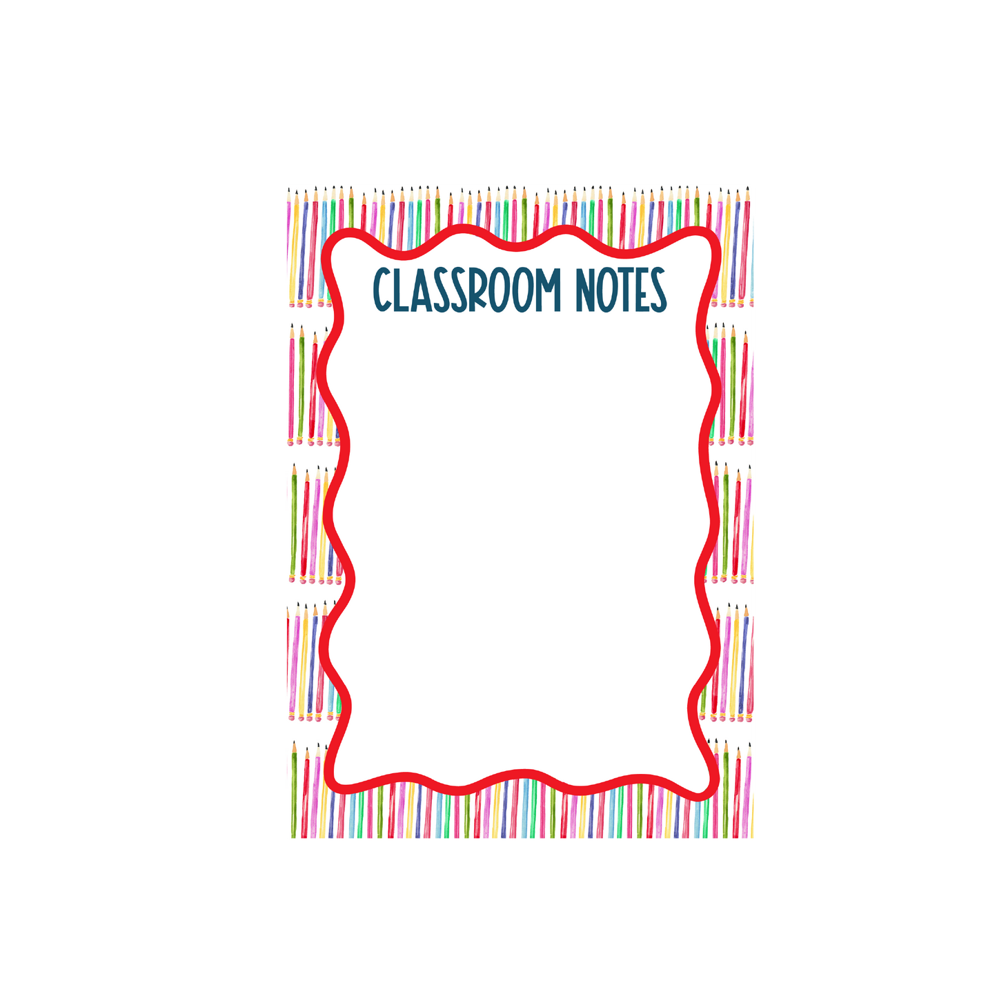Teacher Pencils Notepad