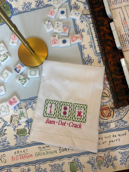 Bam Dot Crack Mahjong Kitchen Towel