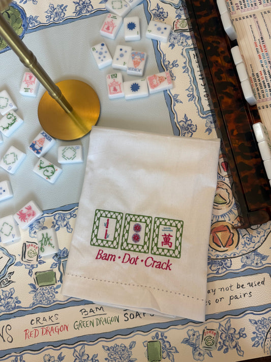 Bam Dot Crack Mahjong Kitchen Towel