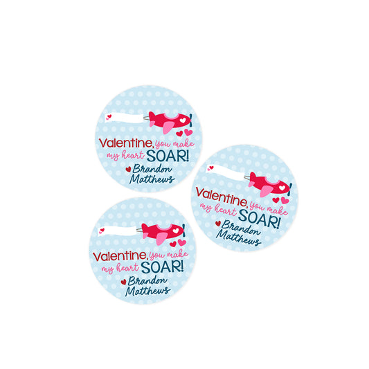 You make my Heart Soar Valentines Day Stickers