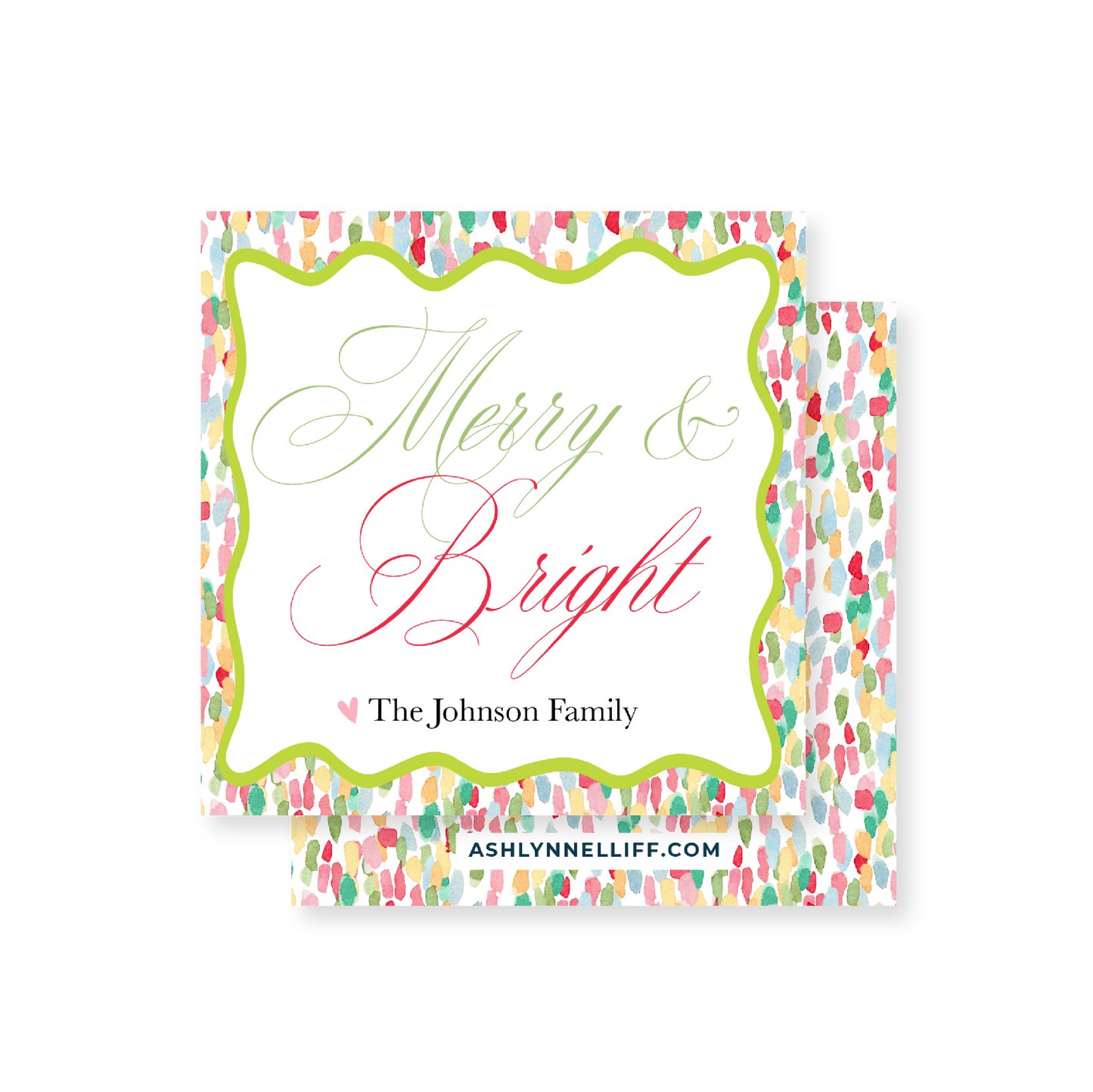 Merry & Bright Holiday Gift Tag