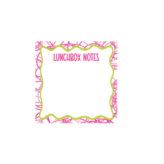 Pink Doodles Lunchbox Notes
