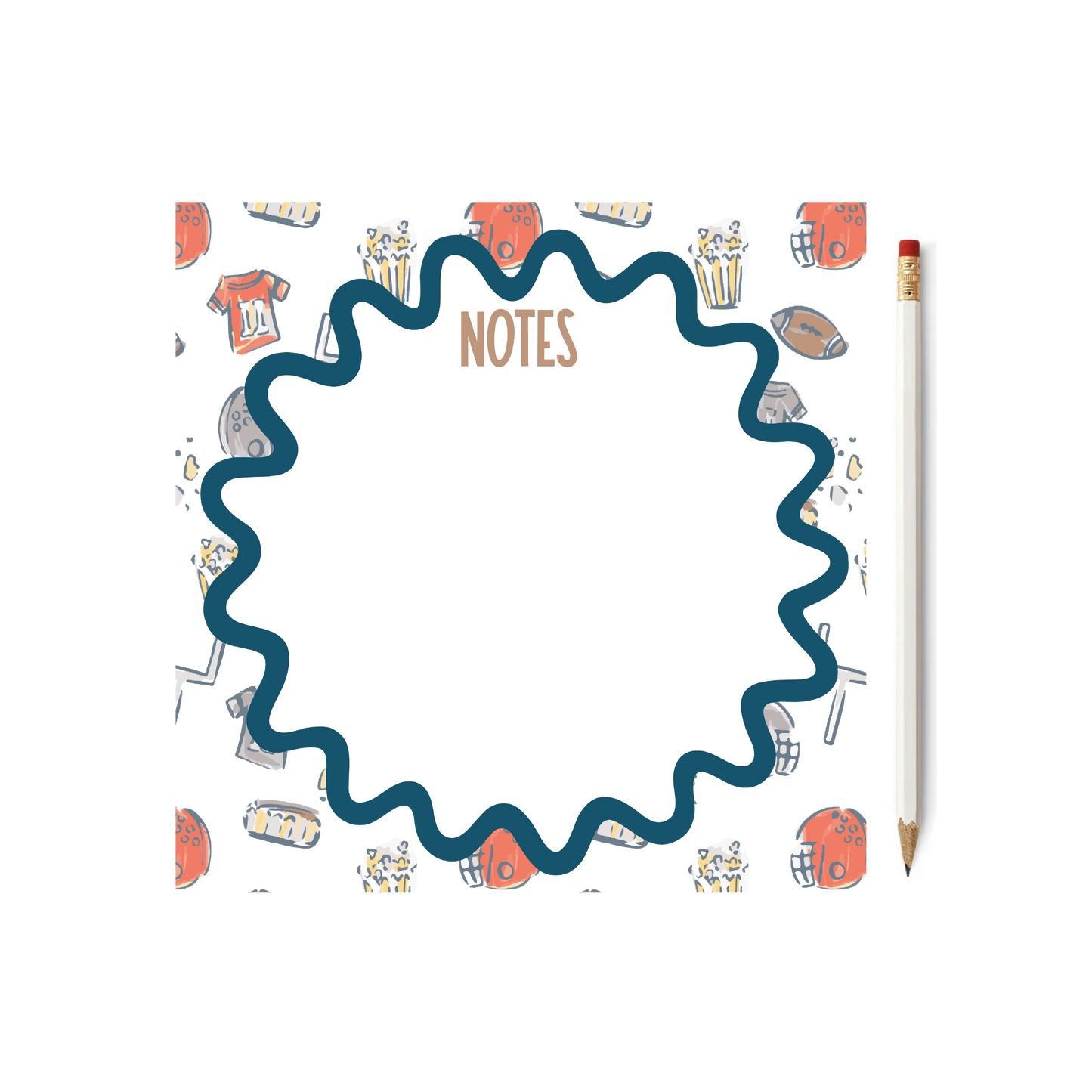 Football Square 8" Notepad