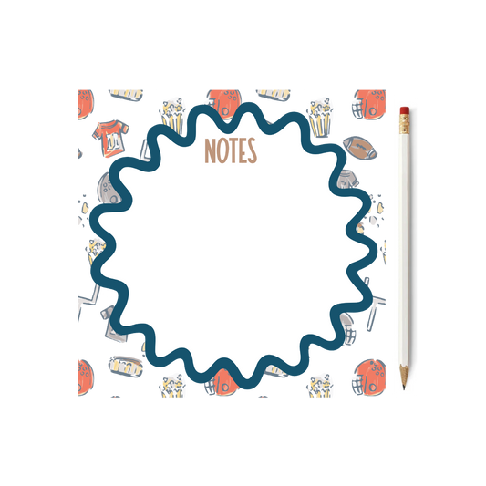 Football Square 8" Notepad