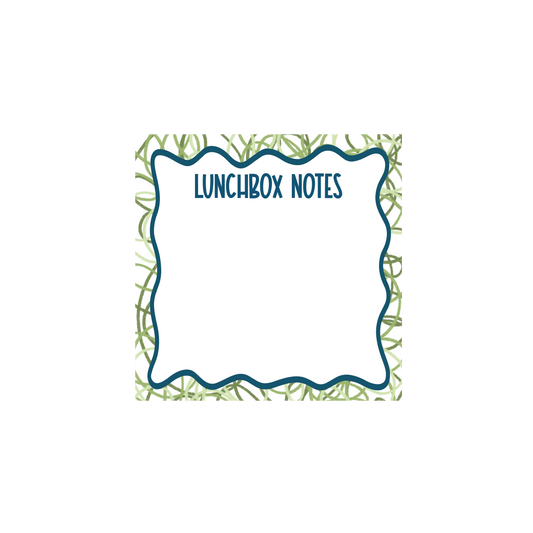 Green Doodles Lunchbox Notes