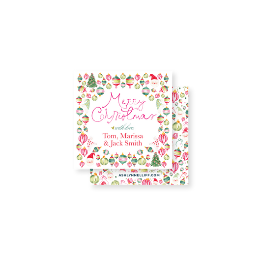 Nostalgic Christmas Holiday Gift Tag