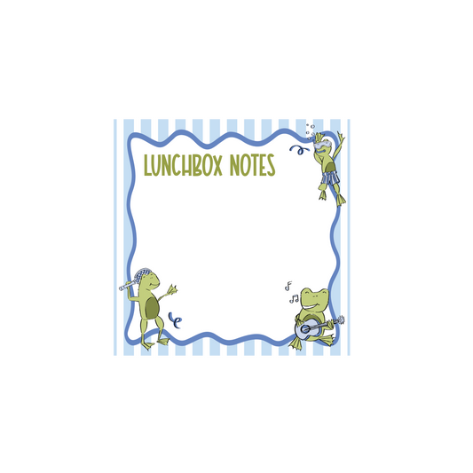 Frog Fun Lunchbox Notes