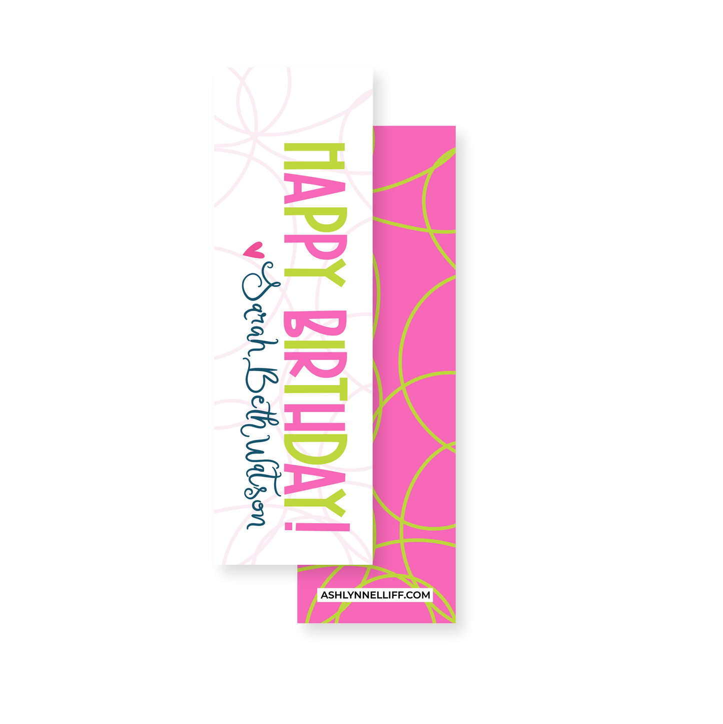 Happy Birthday Extra Skinny Gift Tags
