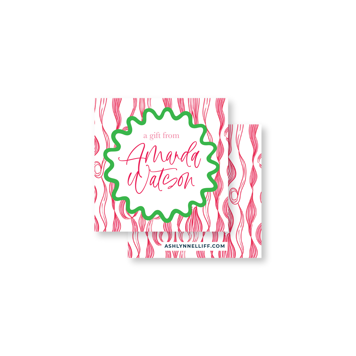 Pink Ribbon Gift Tag