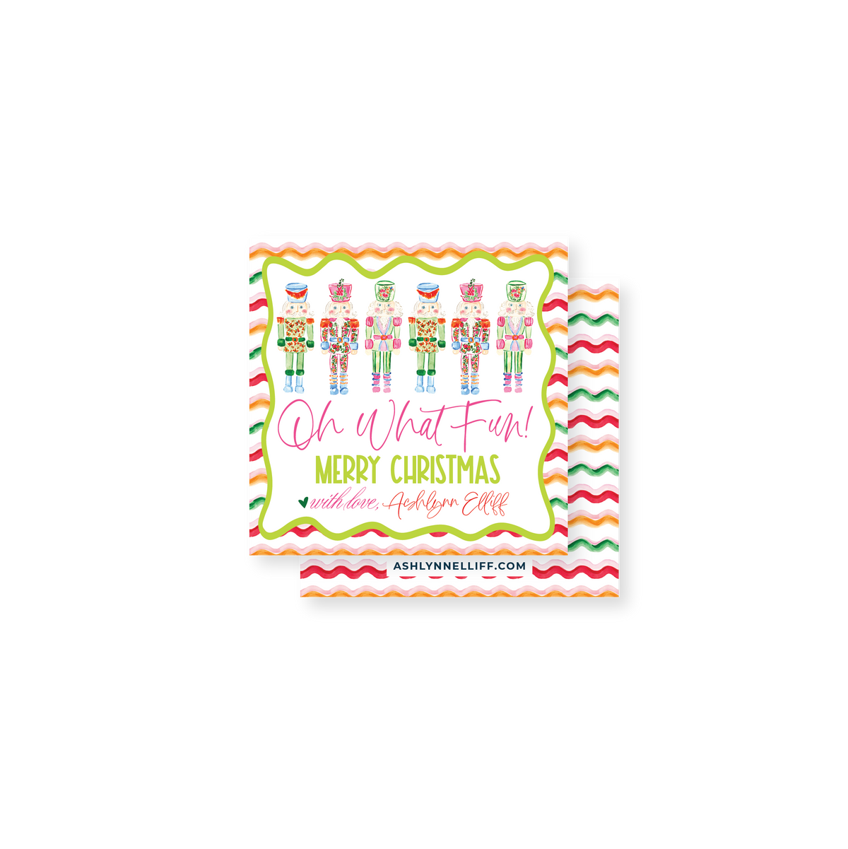 Groovy Nutcrackers Holiday Gift Tag