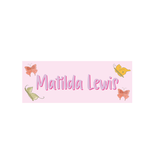 Butterfly Name Labels