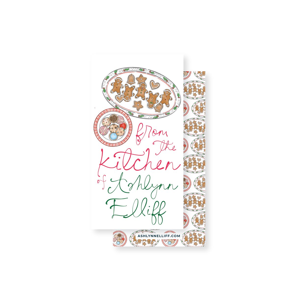 From the Kitchen of (Christmas Cookies) Rectangle Gift Tag
