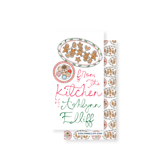 From the Kitchen of (Christmas Cookies) Rectangle Gift Tag