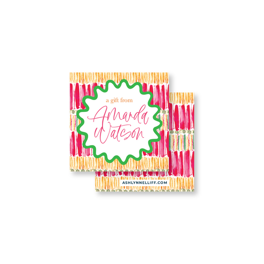 Pink & Gold Gift Tag