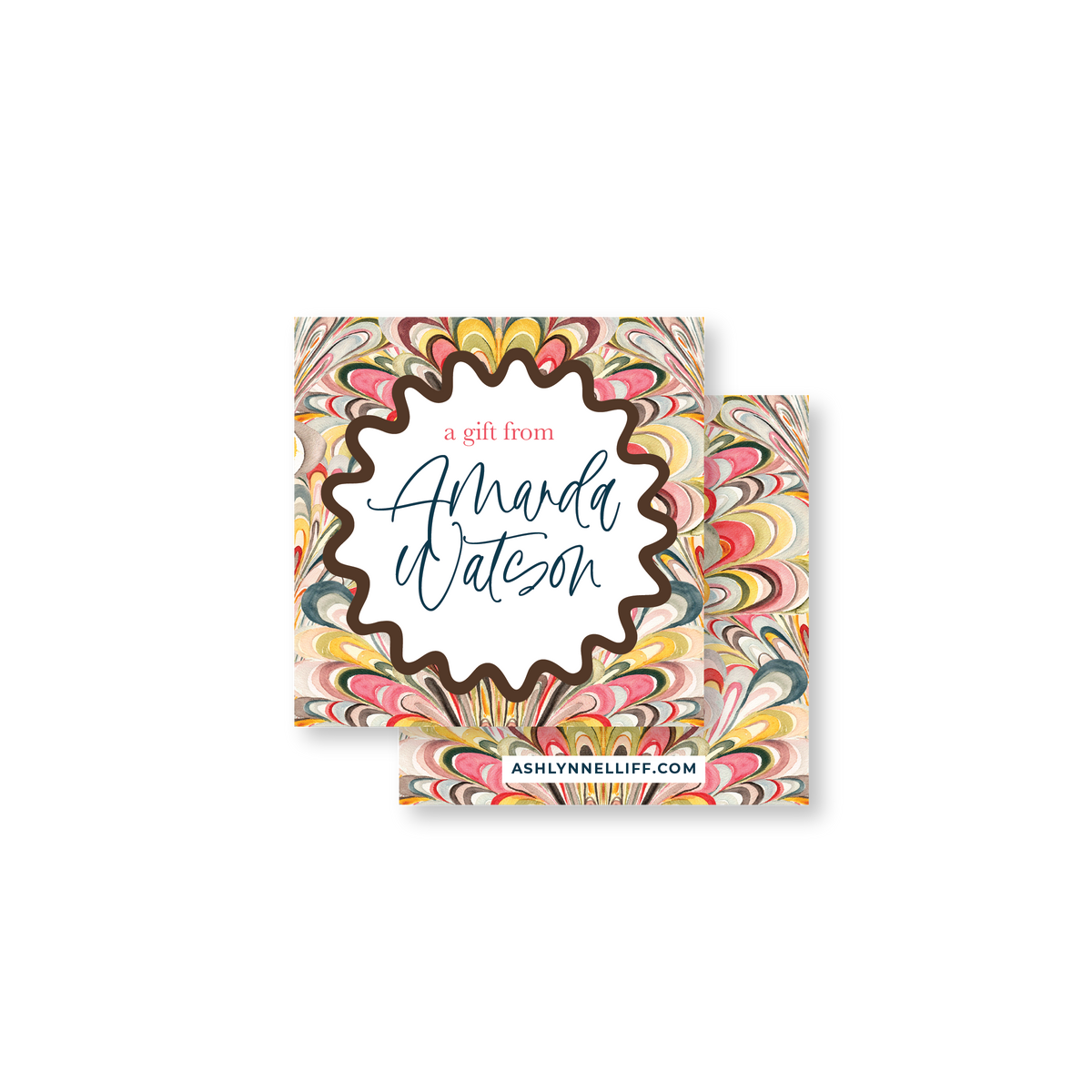 Fall Swirls Gift Tag