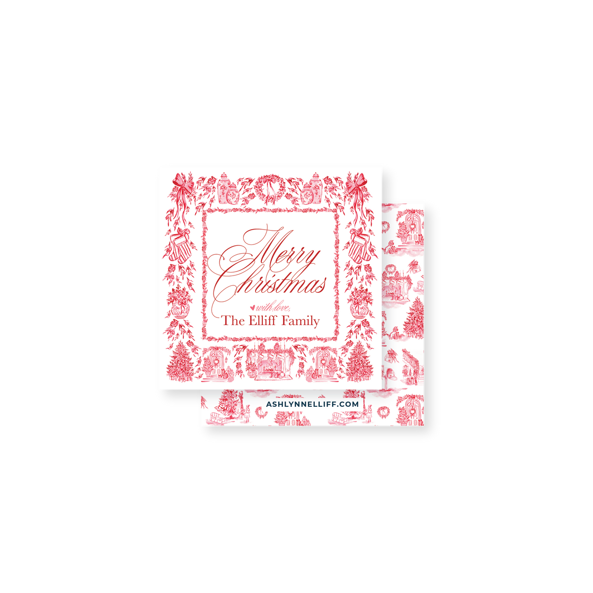 Cozy Christmas Holiday Gift Tag