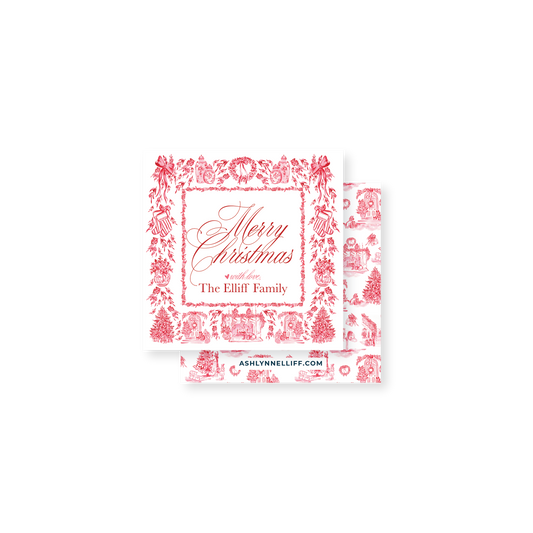 Cozy Christmas Holiday Gift Tag