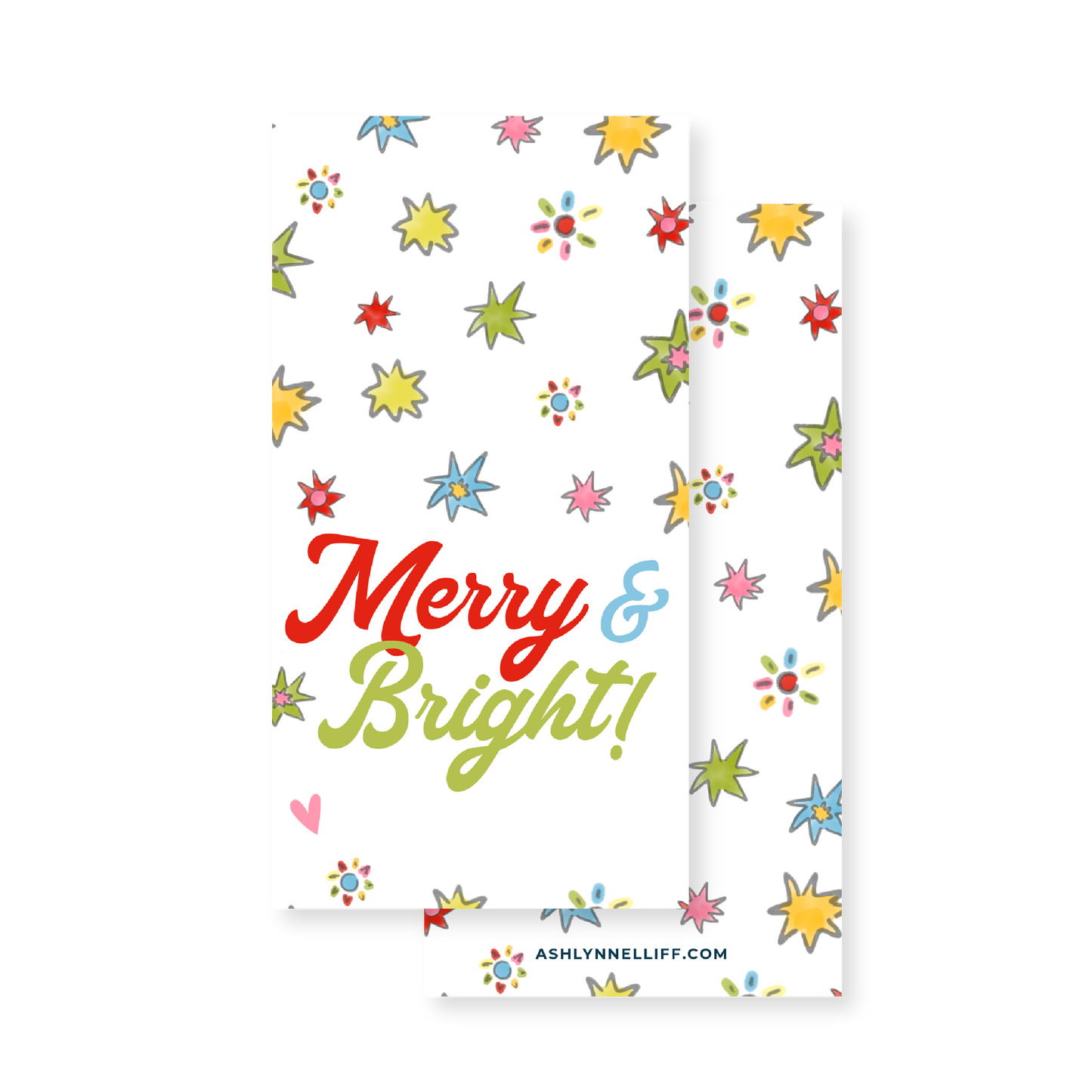 Merry & Bright Holiday Gift Tag