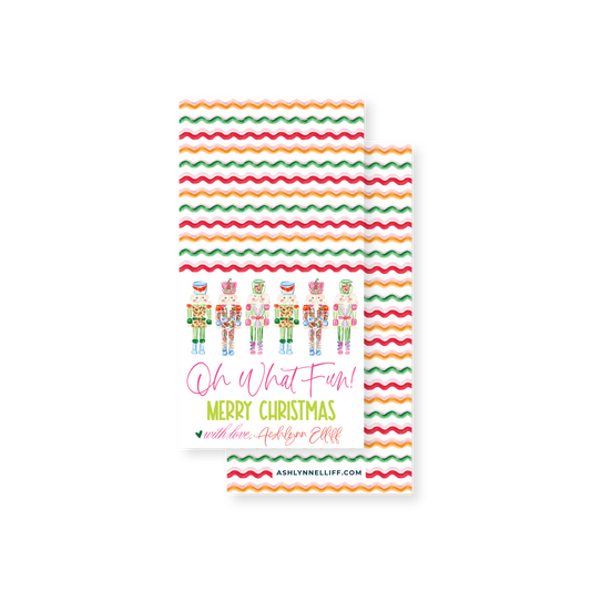 Groovy Nutcrackers Rectangle Gift Tag