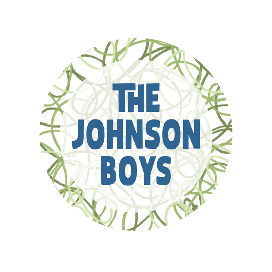 Green Scribble Family 3 inch Stickers