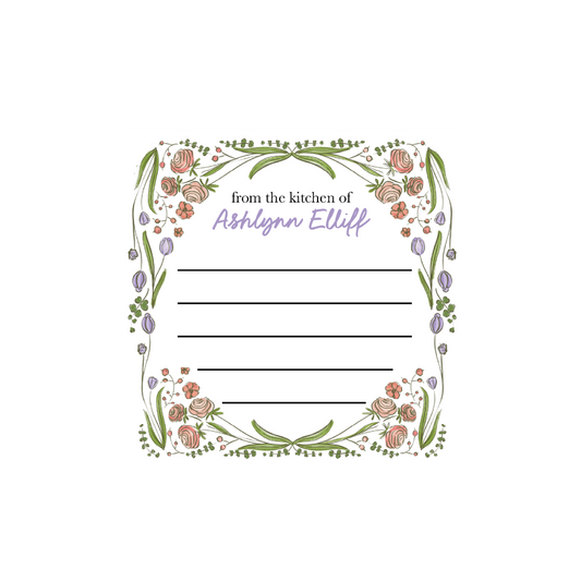 From the Kitchen of Floral Stickers