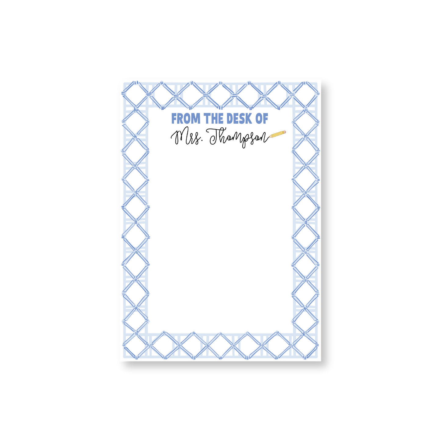 Teacher Blue Cane Notepad