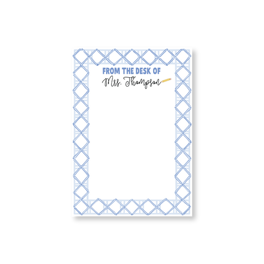 Teacher Blue Cane Notepad