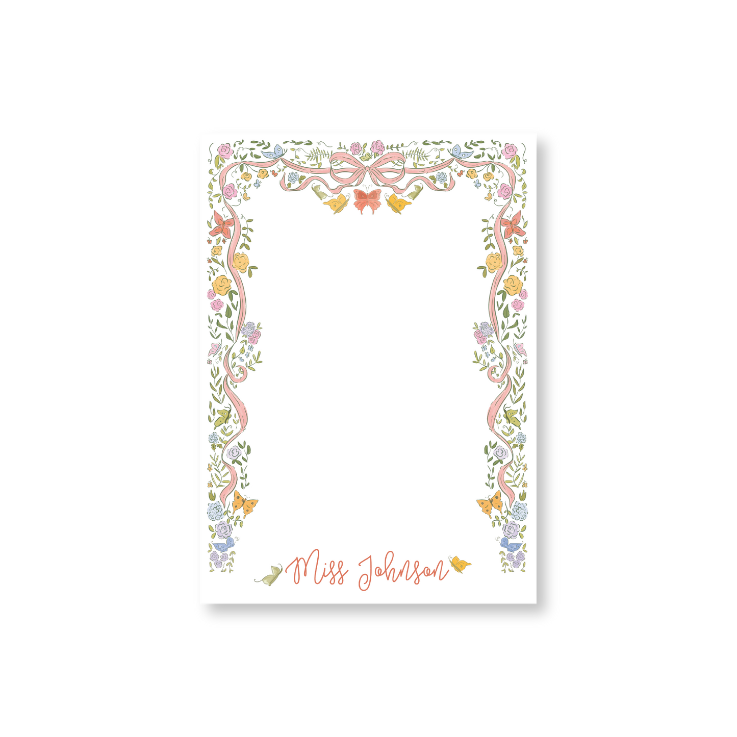 Teacher Butterfly Notepad