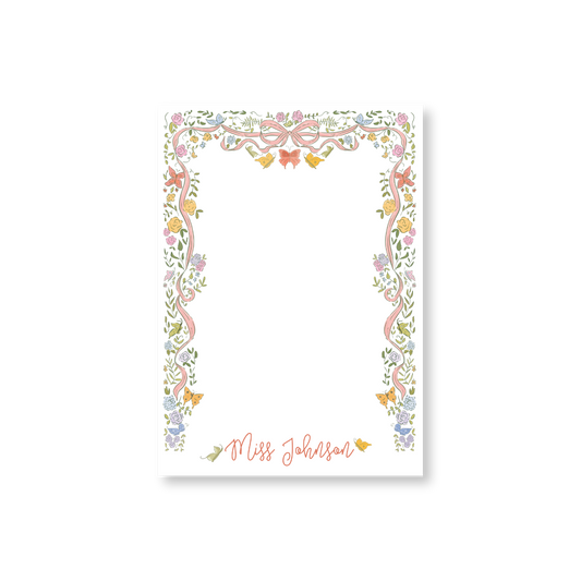 Teacher Butterfly Notepad