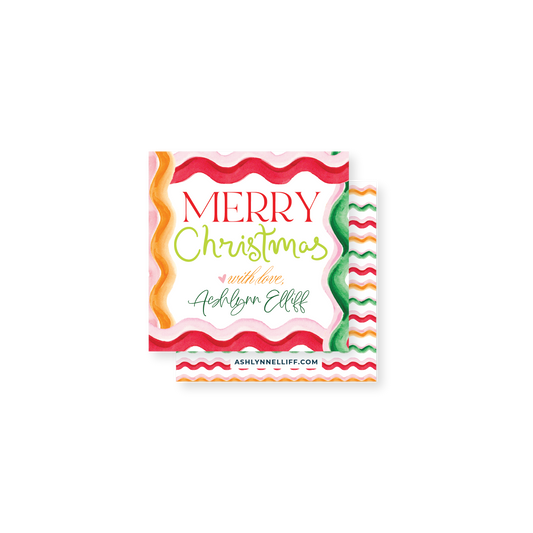 Groovy Christmas Gift Tag