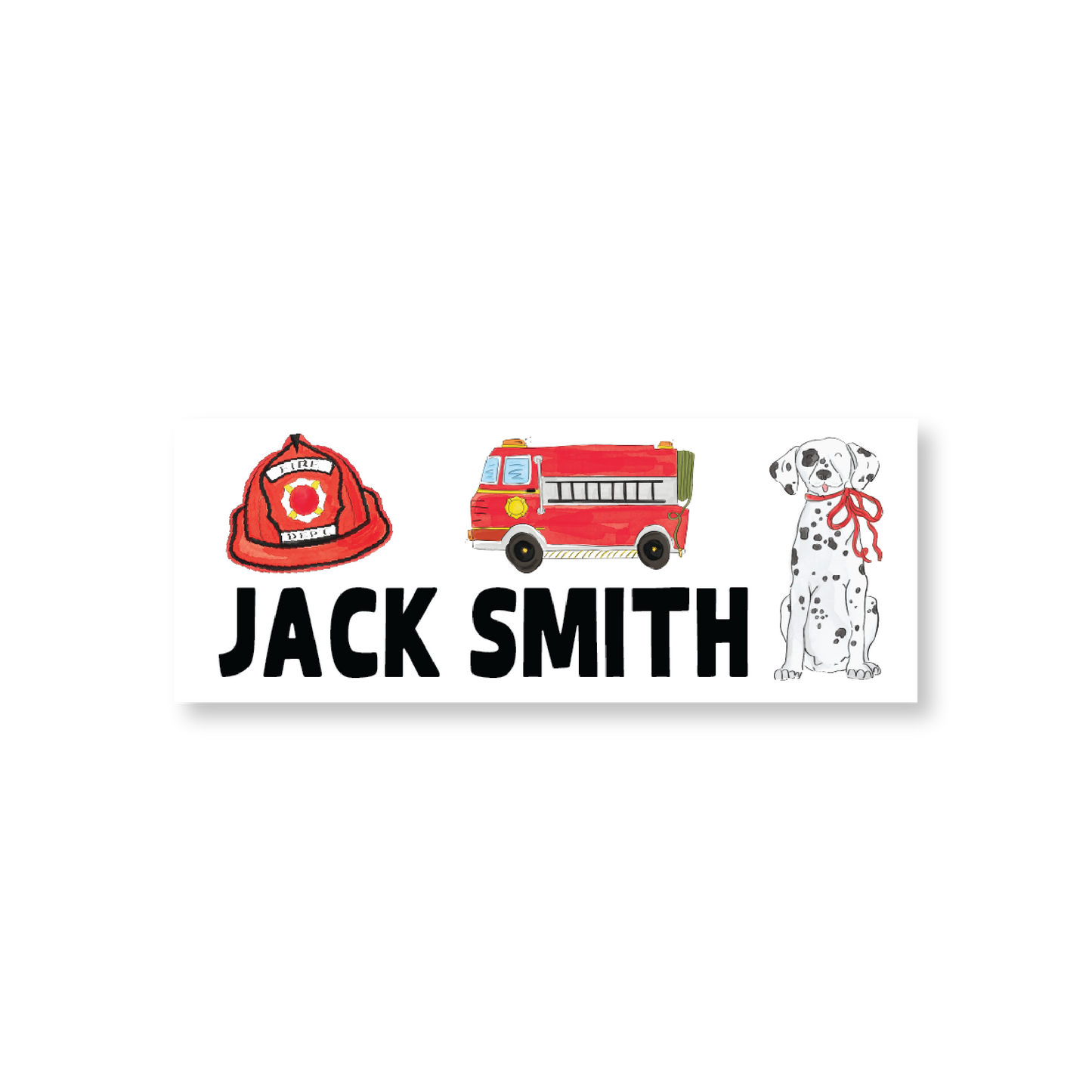 Fireman Name Labels