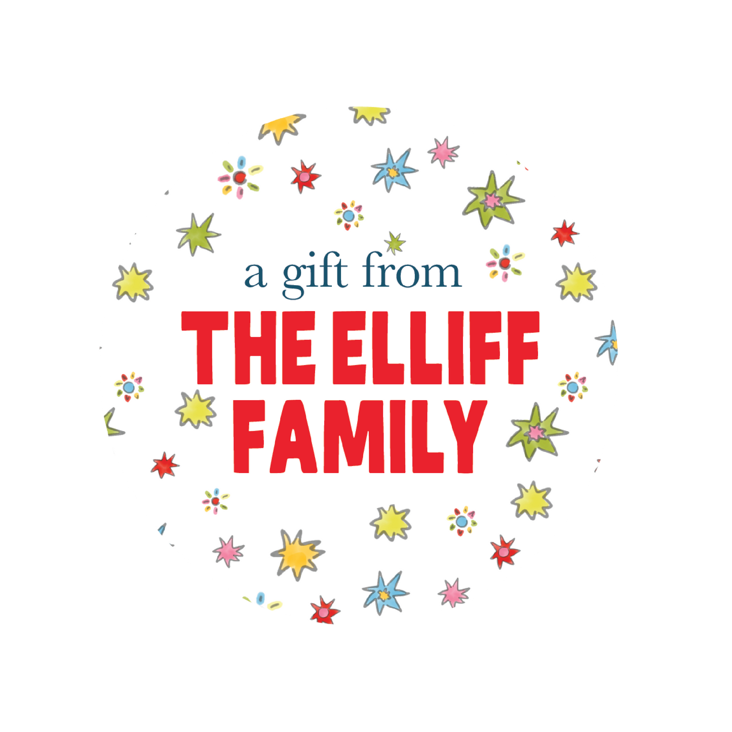 Stars Family 3 inch Stickers