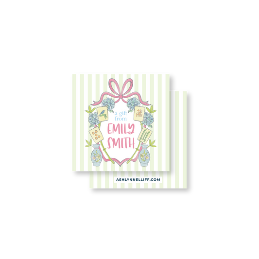 Mahjong Crest Gift Tag